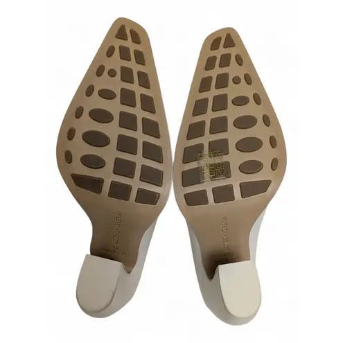 Bottega Veneta NWT Tex Leather Mules Women’s IT37 US7 Sea Salt Dressy Minimalist