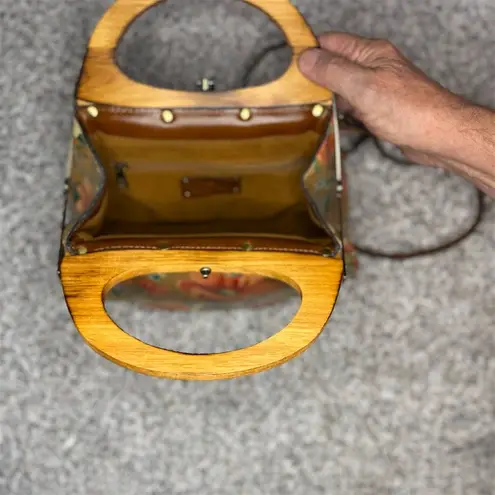 Patricia Nash Mirabella Small Floral Leather Frame Bag Multicolor