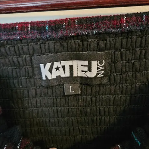 Katie J NYC Top Plaid Off