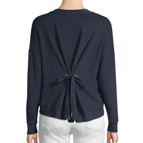 New. JOIE Cropped sweatshirt with a textured "sail away" slogan. Retails $228. X Blue Size XS