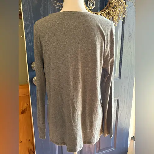 Loft  Gray 'Snowed In' Graphic Sweater size Large NWT thumbnail 4