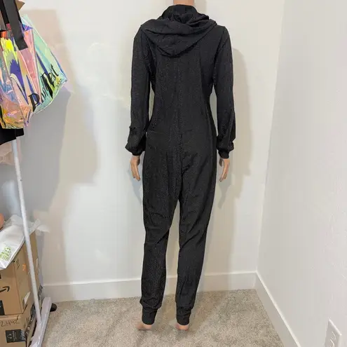 new Savage x fenty sleep & shine onesie glitter sparkle large P2 2529 Black