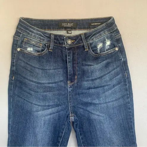 Judy Blue Slim Bootcut Dark Wash Jeans Ladies Sz 7 Long