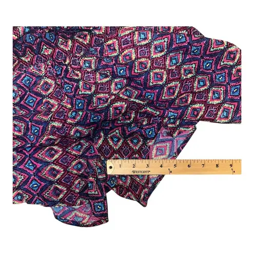 Swimsuits For All Mulitcolor Tie Front Beach Shorts, Size 14/16