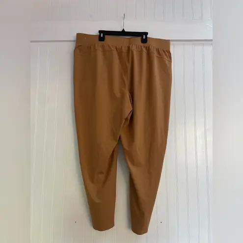 CALIA by Carrie Underwood Lightweight Tapered Ankle Length Jogger Pant Size XXL Tan