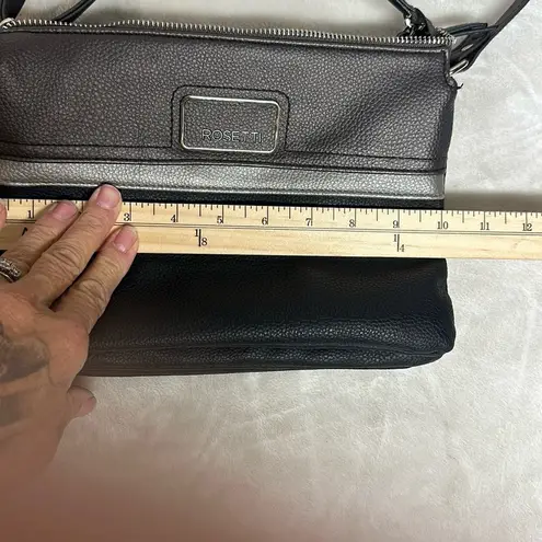 Rosetti Black and Gray Messenger Bag Sleek Design