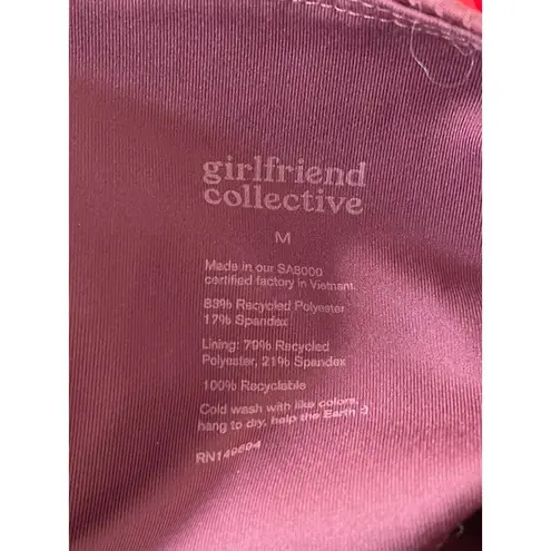 Girlfriend Collective Mauve Pink Ribbed Leggings Size Medium High Waist Ankle