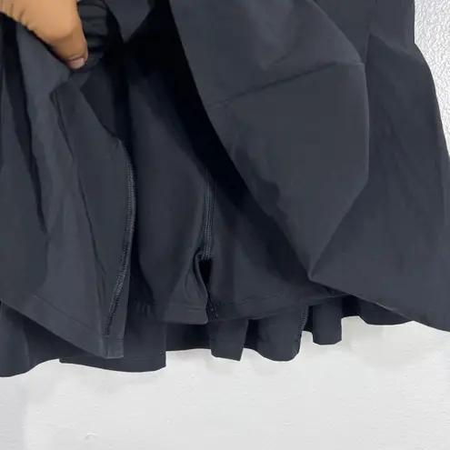 CRZ Yoga Pleated Tennis Skirt Athletic Golf Skort Activewear Black Small