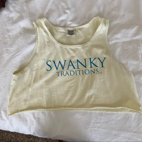 Comfort Colors Cropped yellow swanky traditions tank