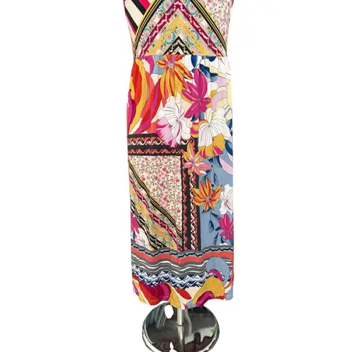 Johnny Was Rachel May Easy Fit Floral Tank Midi Bamboo Dress Women's Size Small