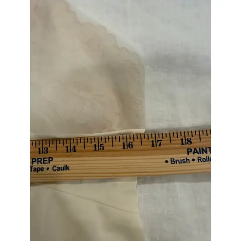 Vanity Fair Sleeveless Sweetheart Lace Slip Dress Cream Women's Size Large