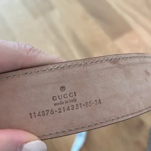 Gucci Like new  metallic liliac purple belt