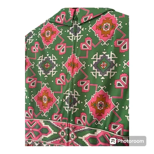 Vintage Yves Jennette Geometric Polyester Dress