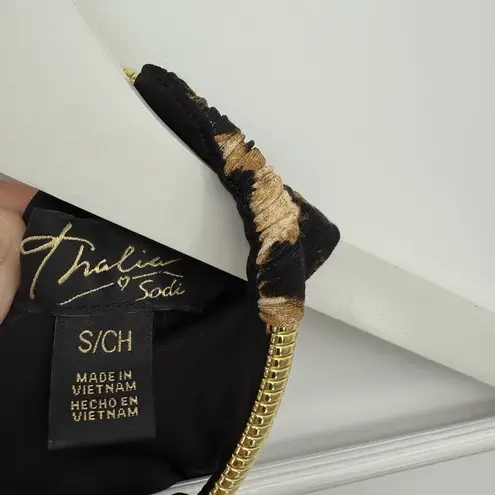 Thalia Sodi Leopard Print Formal Mini Dress Size Small