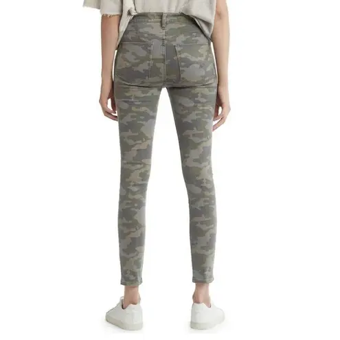 Hudson Women's Size 26 Green Camo Barbara Mid Rise Super Skinny Jeans