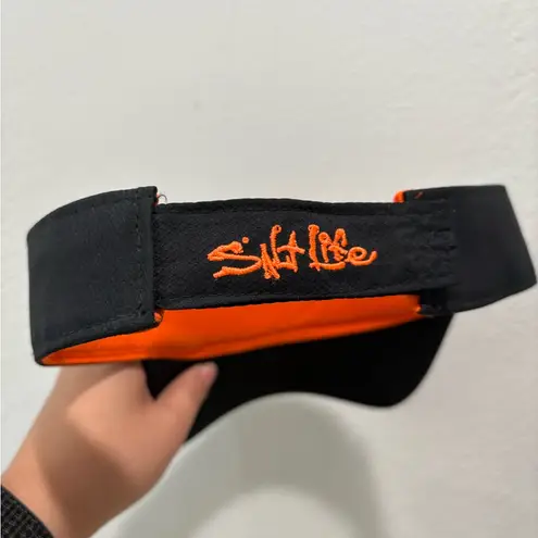Salt Life Black and Orange Visor