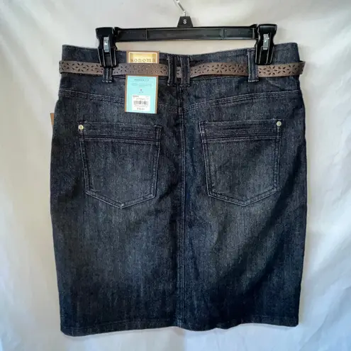 Sonoma Modern Fit Denim Blue Skirt New 8