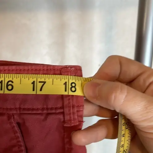 Gap  Rust Khaki Skinny Boyfriend Shorts Flat Front Cuffed Shorts Size‎ 14 - Image 5