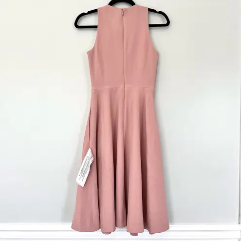 Dress the Population Blush Pink Catalina Fit & Flare Midi Dress