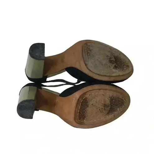 MODERN VINTAGE HEELS WOMENS 7.5 SUEDE PLATFORM PUMPS RETRO GLAM STYLE