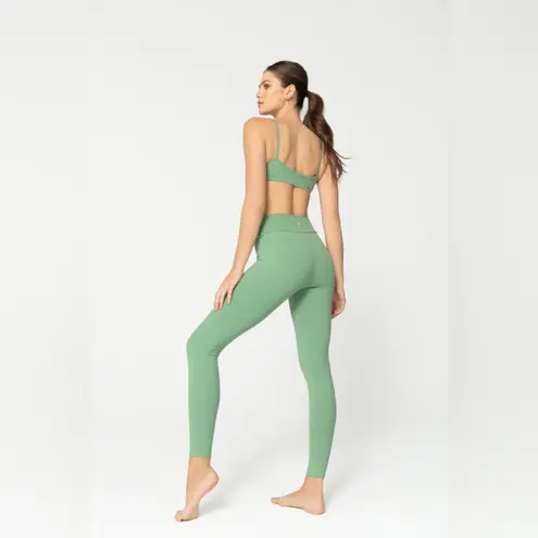 Booty By Brabants Sage Green Textureless Leggings