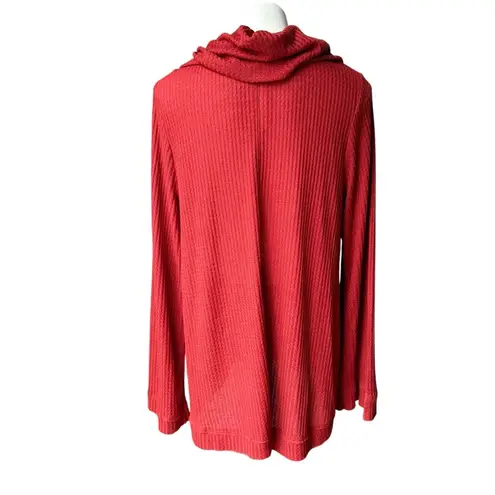 Anthropologie' Meadow Rue Burnt Orange Cowl Neck
Thermal Tee, Sz XL