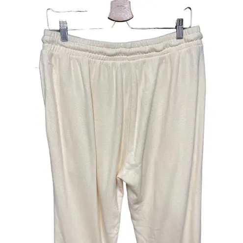 Citizens of Humanity  Laila Casual Fleece Pants Joggers Twilight Cream Size Large