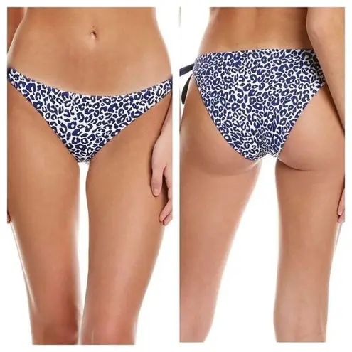 Lemlem NWT Halima Side Tie Bikini Bottom Navy & White Sz L