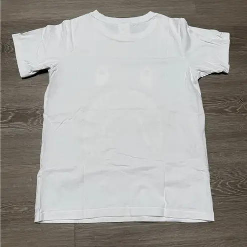 white BAPE shark t