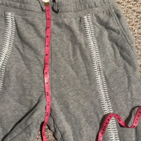 Jonathan Simkhai RARE Gray Lace Up Laces Sweatpants Lounge
