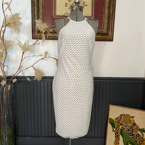 Bailey 44 White & Sheer Nude Cut Out Cocktail Dress - Sz 8 💚🎀
