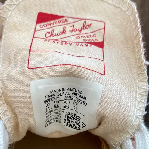 Converse  Chuck 70 Low Floral Sneakers Women’s 8.5 EU 39.5 Pink/Orange/Egret