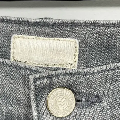 MOTHER The Dropout Jeans in Holy Smokes Size 26 Black Grey Wash