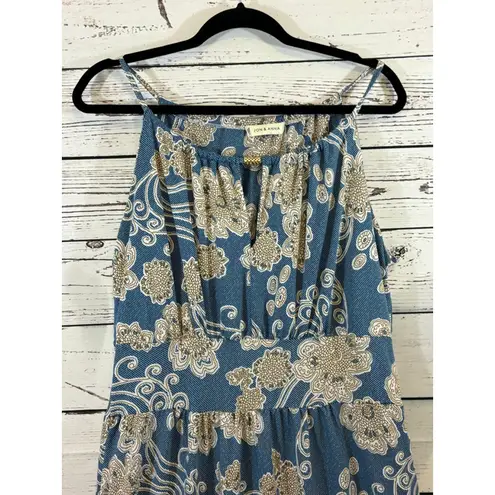 Jon & anna Women's Maxi Dress Size L Blue Floral