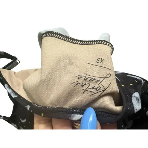 Kortni Jeane Moon Lunar Phases Print Swim Tankini Top Size XS