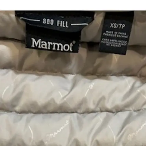 Marmot Grey Gray 800 Fill Down Puffer Vest Lightweight Quilted Women's Size XS