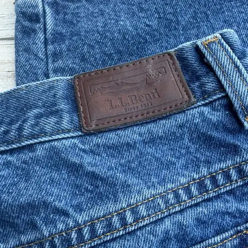 LL Bean Double L Plus Sized Jeans Sz 18T Cotton Lined Relaxed Med Wash Workwear Blue