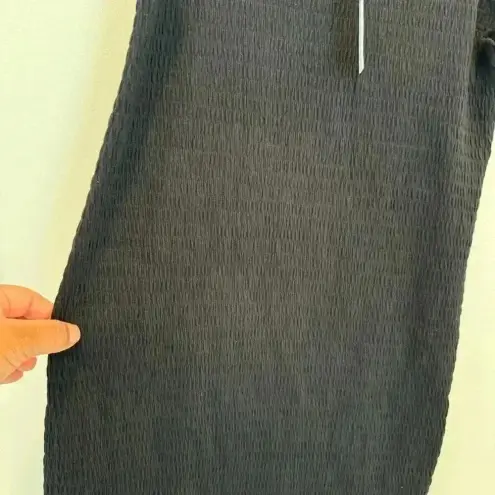 Who What Wear W By Who Wear What When Where Shirt Blouse Black Ruched Turtleneck Textured S