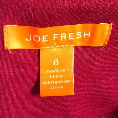 Joe Fresh Sz 8 Burgundy Knit Dress