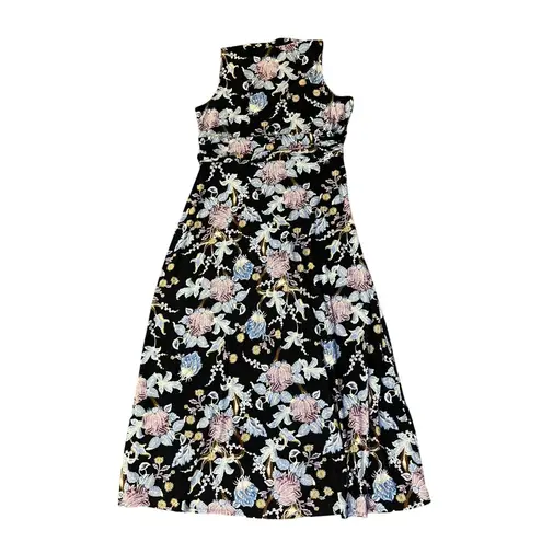 Vince Camuto Maxi Dress Womens 1X Sleeveless Floral V-Neck Pullover Used
