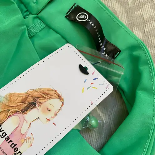 PRETTYGARDEN Women's Short Formal Satin Dress Summer Sleeveless Mock Neck Tie Waist Cocktail