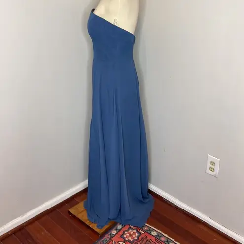 Jenny Yoo Essie Gown in Blue Luxe Size 8
