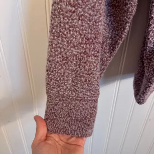 Nine Britton Hana Quarter Zip Fleece Exterior Pullover Sweater Maroon Size M - Image 3