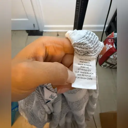 Blue Island Metallic Striped Maxi Swim Cover Dress