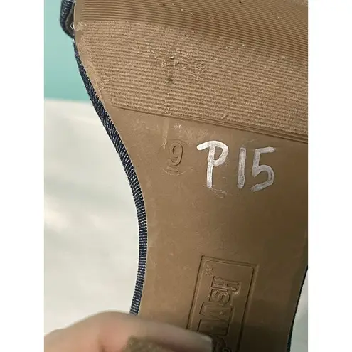 Trash Candy Black Sandal Chunky Heels Size 9. S