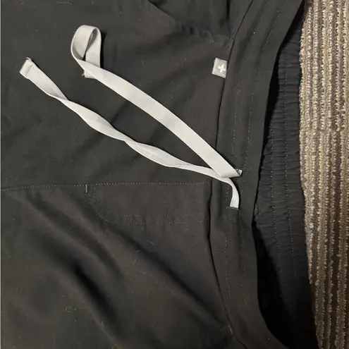 FIGS Two Pairs of  Black Technical Collection Pants X2