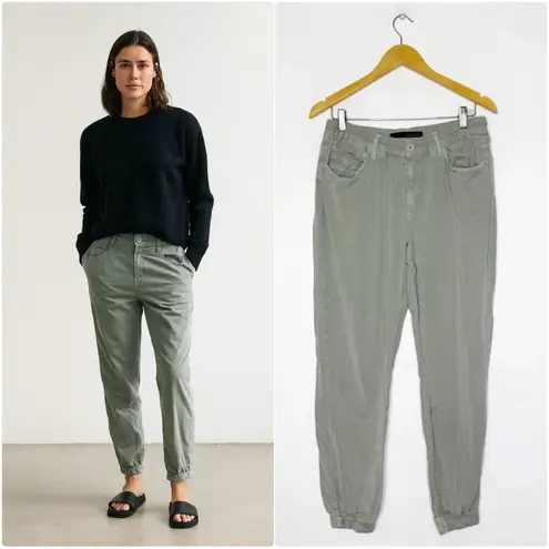 Rich & Skinny Meadow Joggers Size Medium Sage Green Stretch Waist