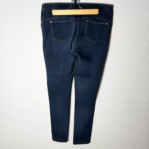Nygard Luxe Denim Skinny Cuff Jeans Dark Wash Stretch Size L 14