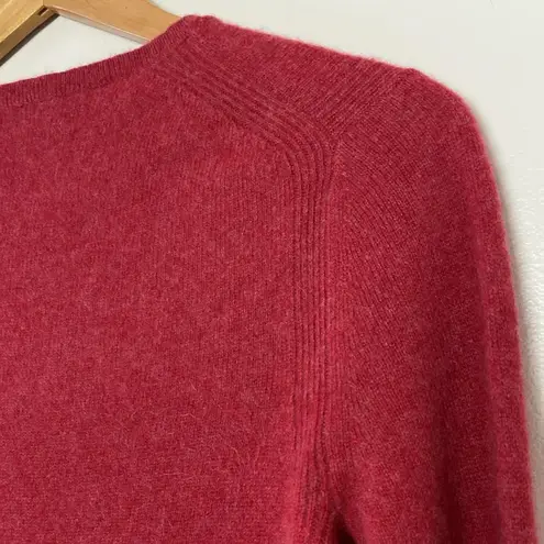 Saks Fifth Avenue Cashmere Sweater Heather Red Crewneck Long Sleeve Size S