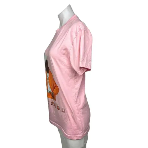 Next Level Apparel Lil Nas Womens Pink Unlikely Cowboy Artist Fan Short Sleeve Tee T-Shirt Top Sz S